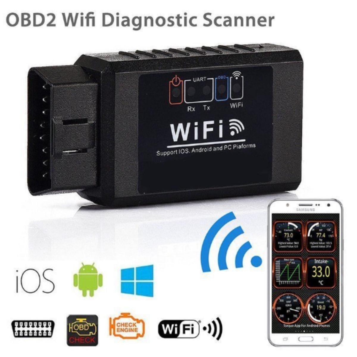 Thiết bị OBD 2 kết nối Wifi quản lý thông tin động cơ xe hơi trên điện  thoại di động | Lazada.vn