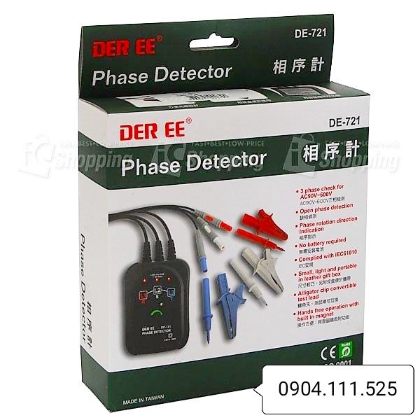 [HCM]Đồng hồ đo thứ tự pha DEREE DE-721