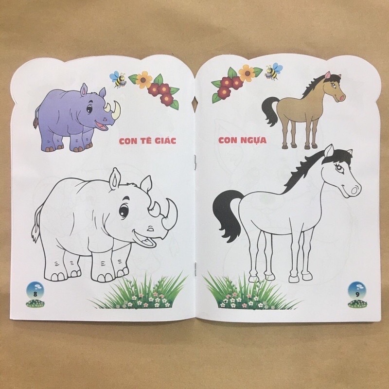 Tập tô màu cho bé (set 8 quyển)