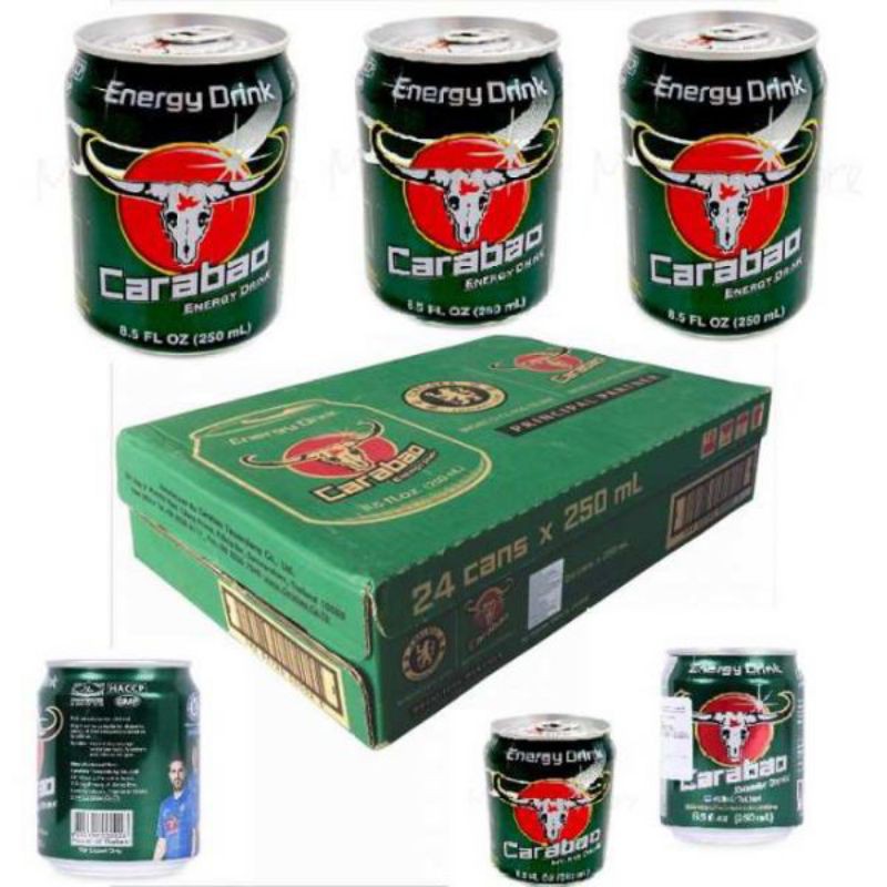 Nước Tăng Lực Carabao 250ml Thái Lan (thùng 24 lon)