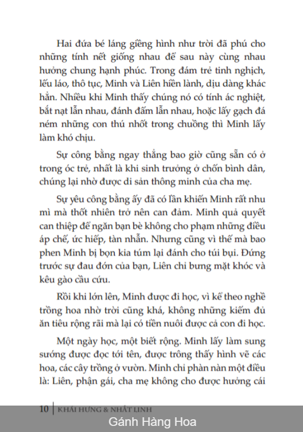 Gánh hàng hoa (bìa cứng)