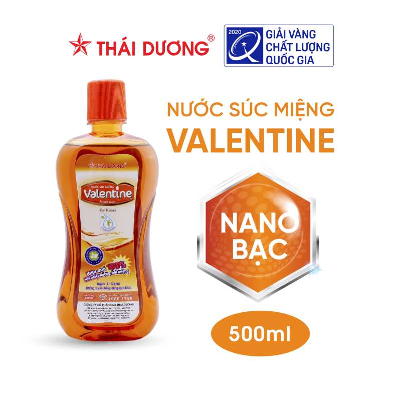 Nước Súc Miệng  Valentine Sao Thái Dương 500Ml nhập khẩu