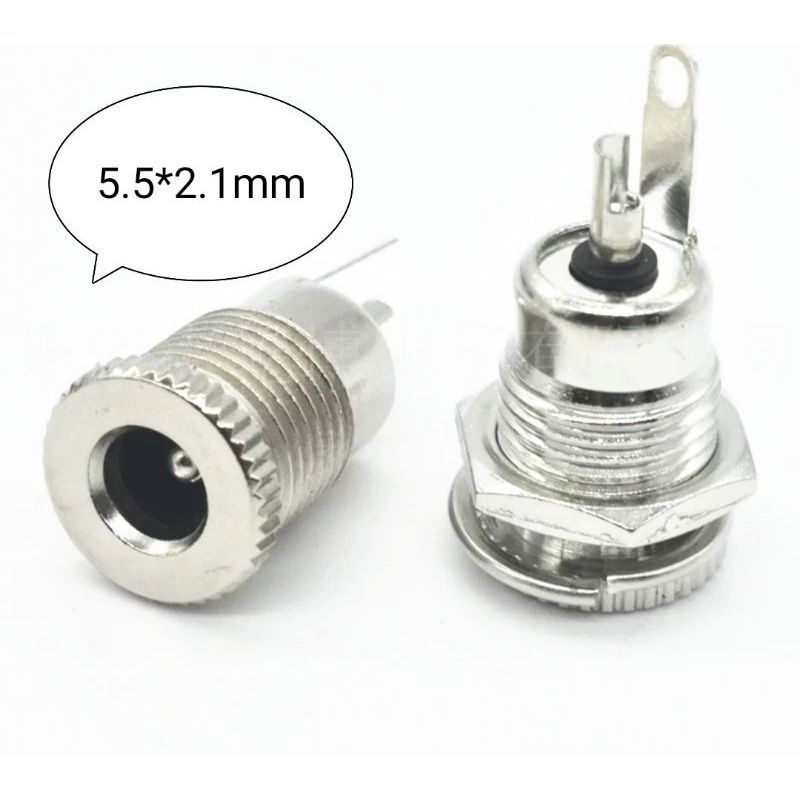 Jack DC 099 Kiểu Vặn Ren Chống Rung 5.5x2.1mm