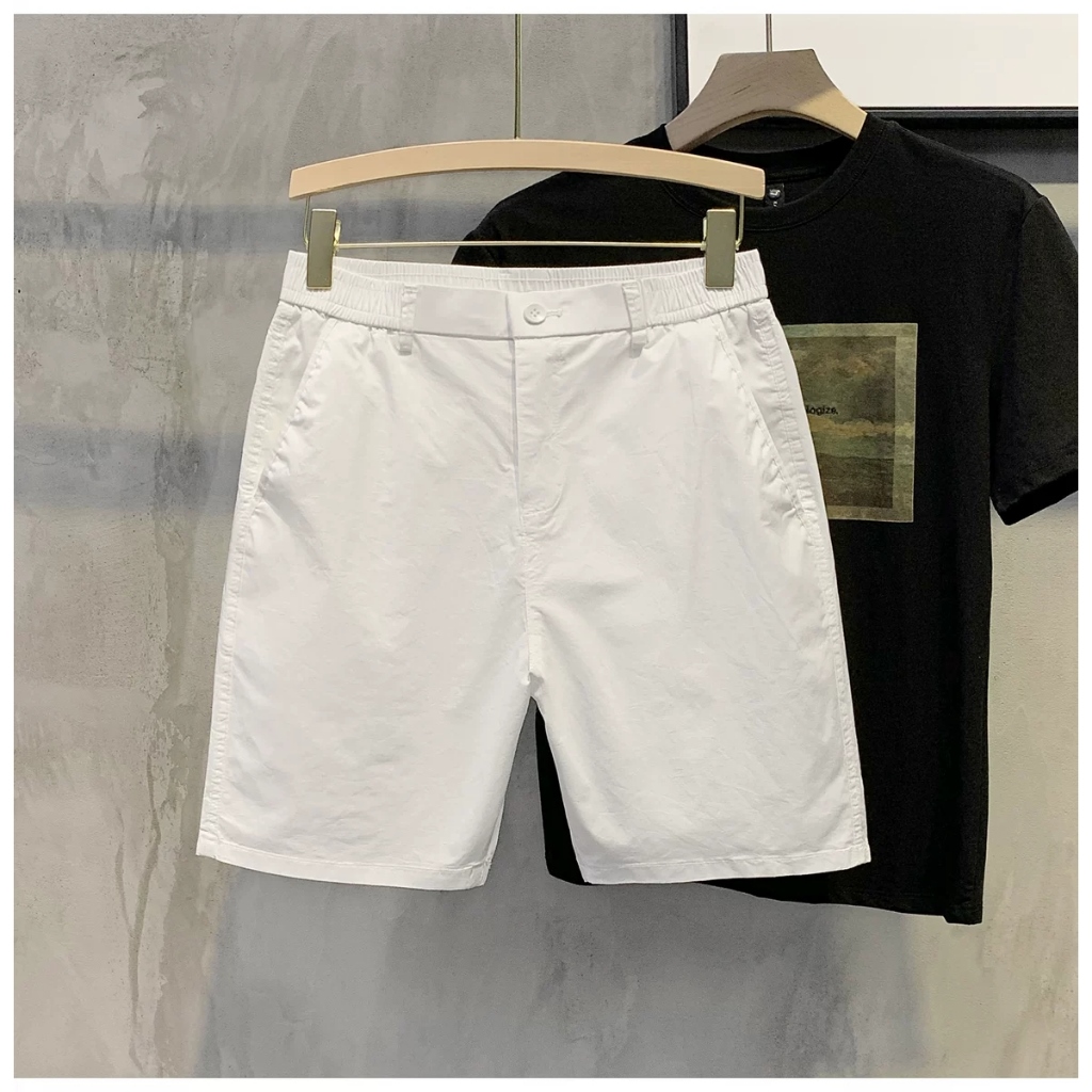﹍  Quần short nam KAKI GIÓ cạp chun pha cúc trẻ trung