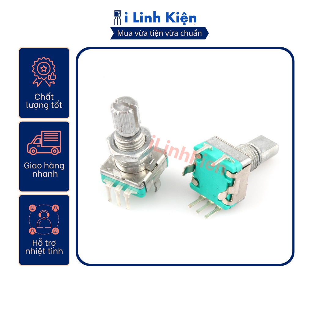 Công tắc volume vô cấp EC11 15mm 20mm 3 chân