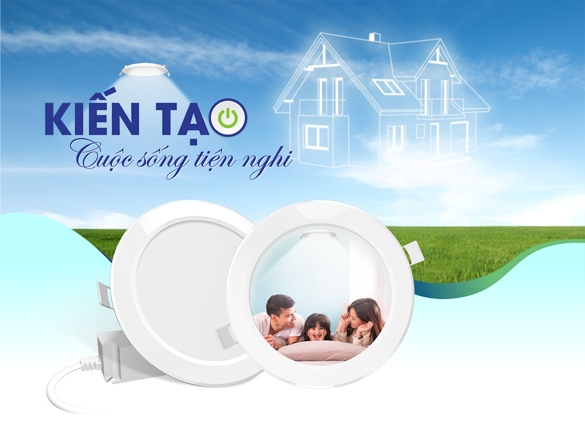 Đèn Âm Trần Panel Siêu Mỏng 7W - 9W - 12W Rạng Đông Model: PT04.V2