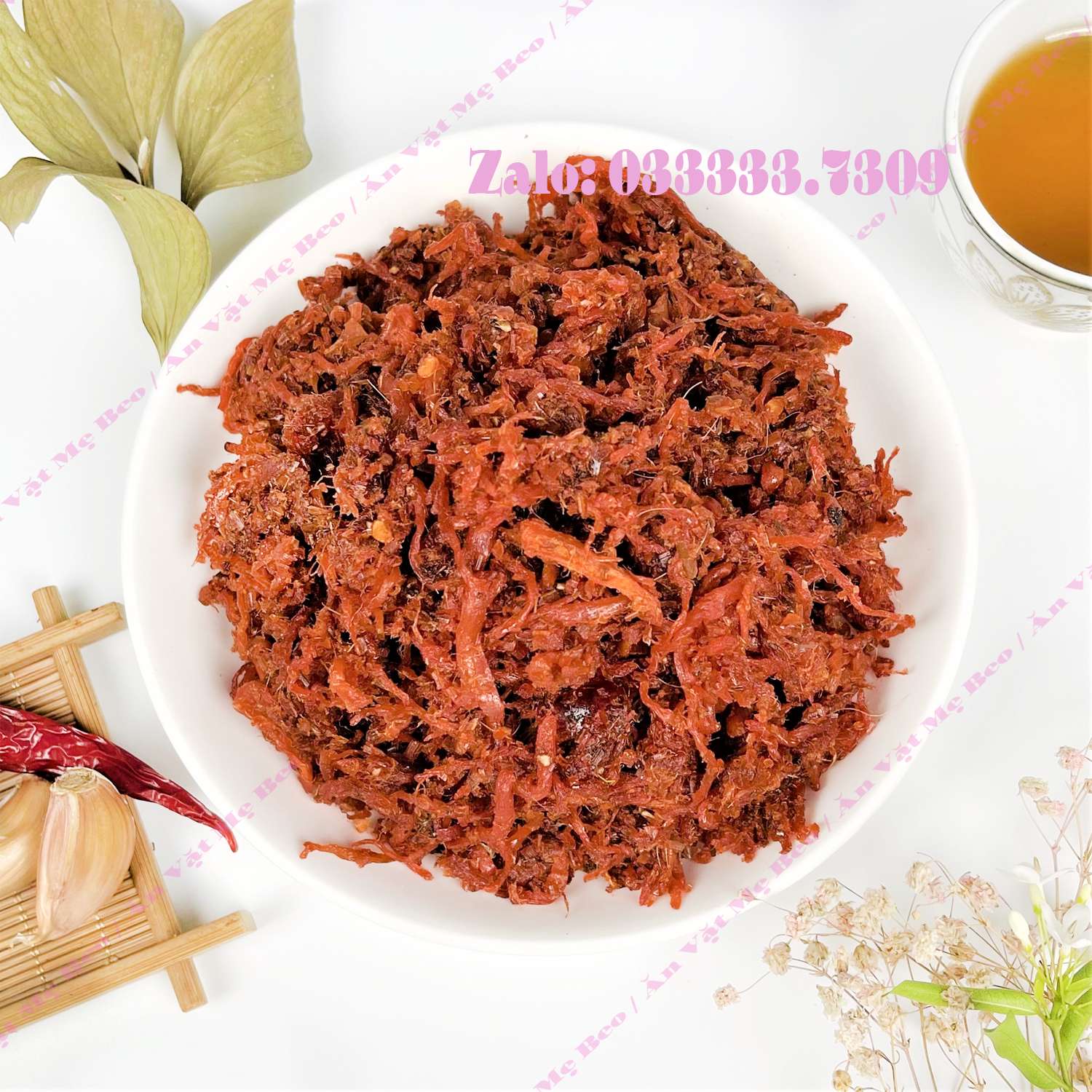 [ HOÀN TIỀN 10% ]500Gr Khô Bò Xé Sợi Cay Cay Cực Ngon ( Khô heo Vị Bò)