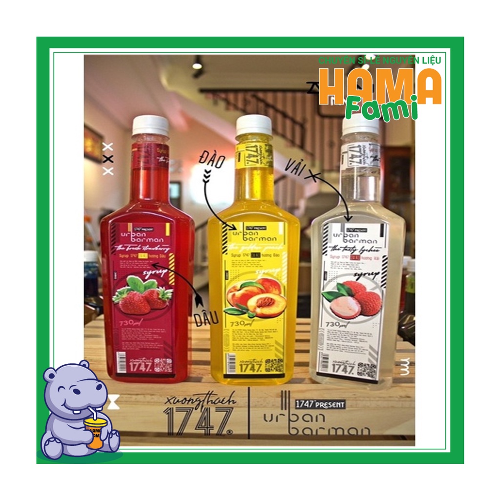 Siro Urban 1747 các vị 730ml