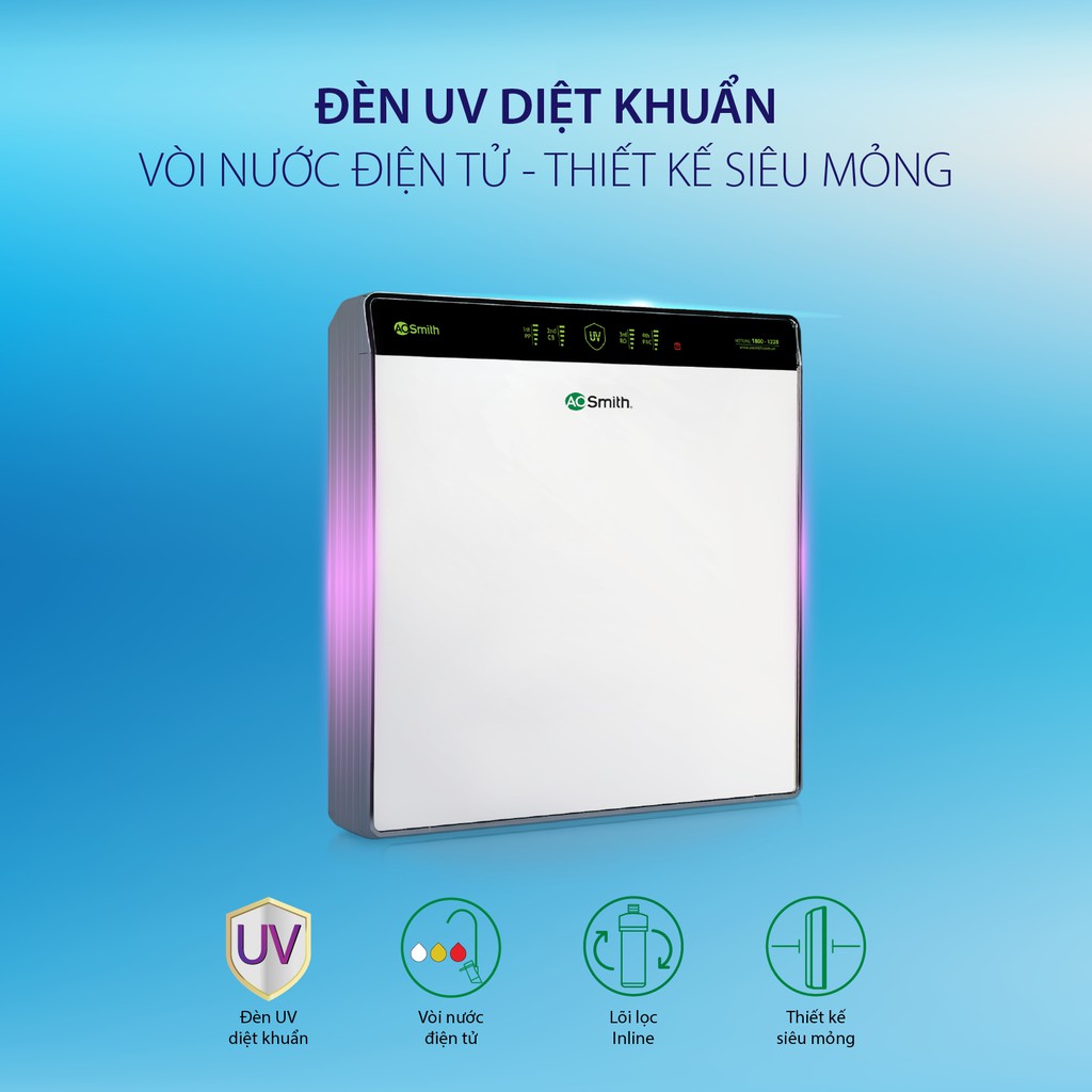 [Trả góp 0%]Máy lọc nước Ao Smith UV AR75-U2