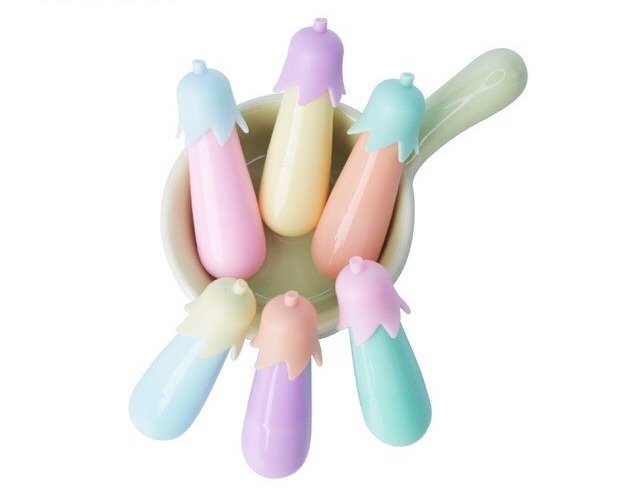 [HCM]Bộ 6 bút dạ quang hình trái cà - CA72615