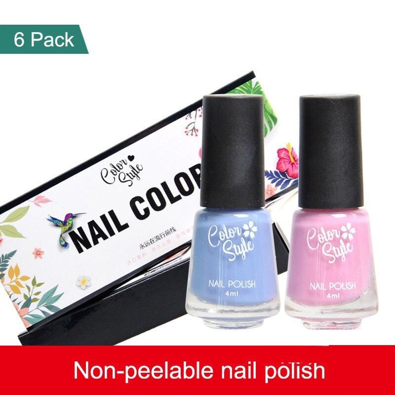 Set 6 lọ nước sơn móng tay không độc hại