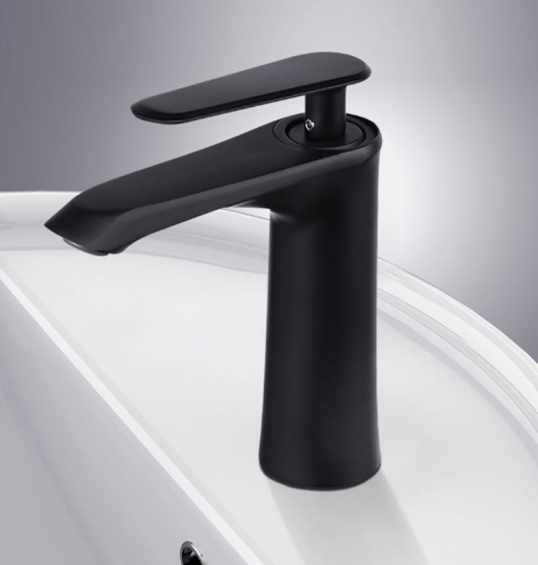 Vòi lavabo cao cấp màu đen  inox 304-MS5