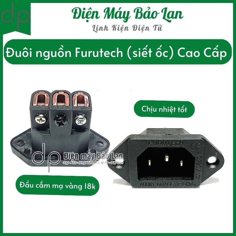 Đuôi nguồn Furutech (siết ốc) Cao cấp - Điện Máy Bảo Lan