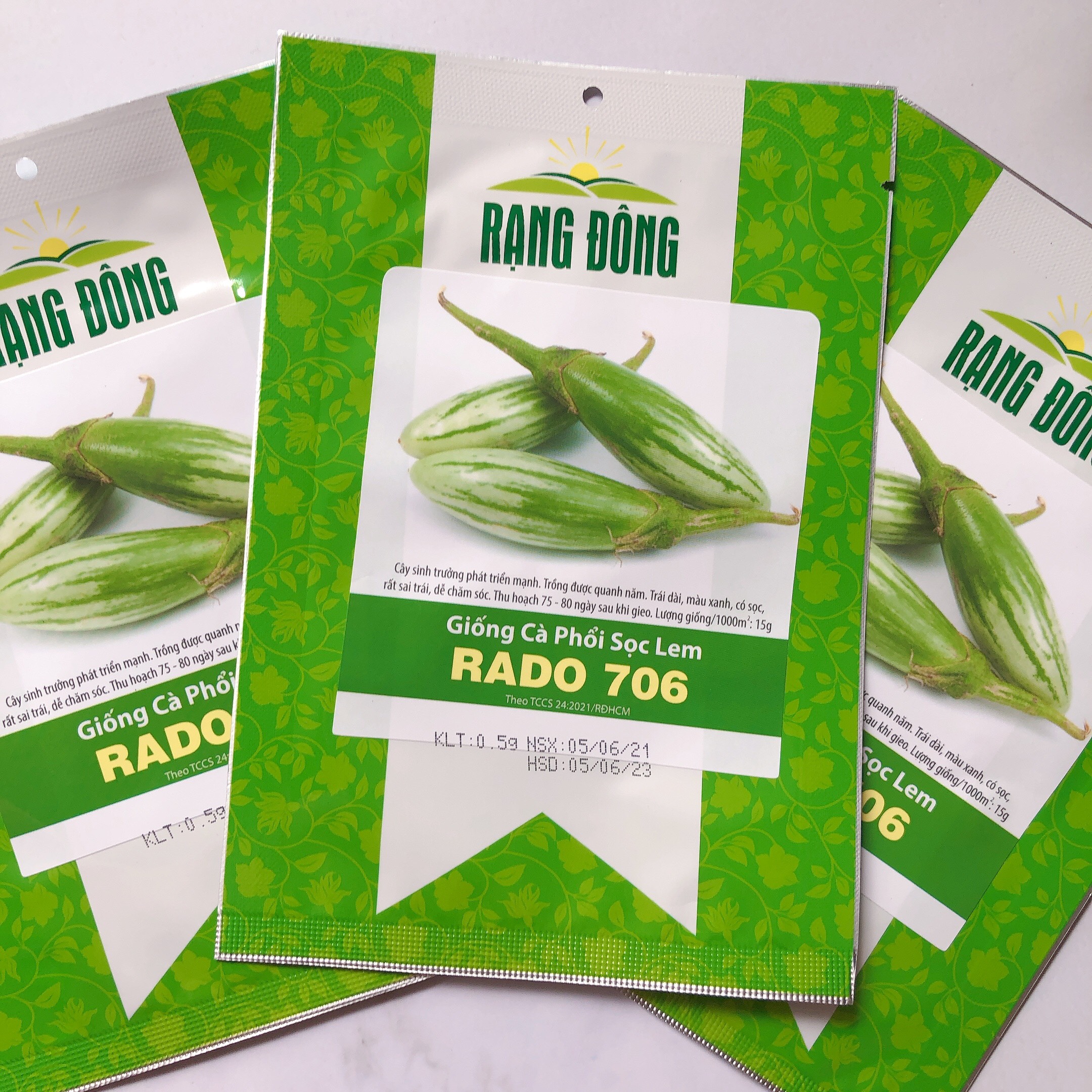 [HCM]Hạt giống Cà Phổi Sọc Lem Rado 706 RD gói 0.5gr