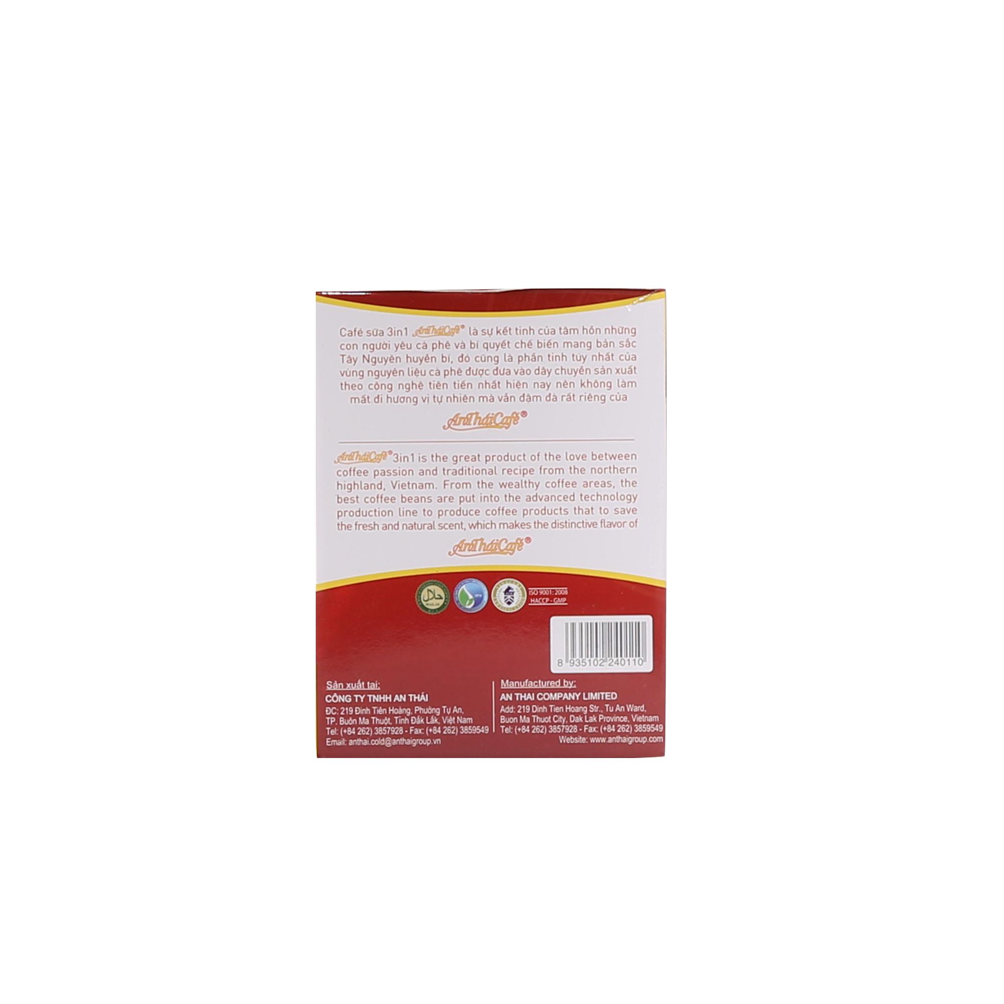 Cà Phê Sữa 3 trong 1 An Thái (Hộp 20 gói x 18gr) - AnTháiCafé