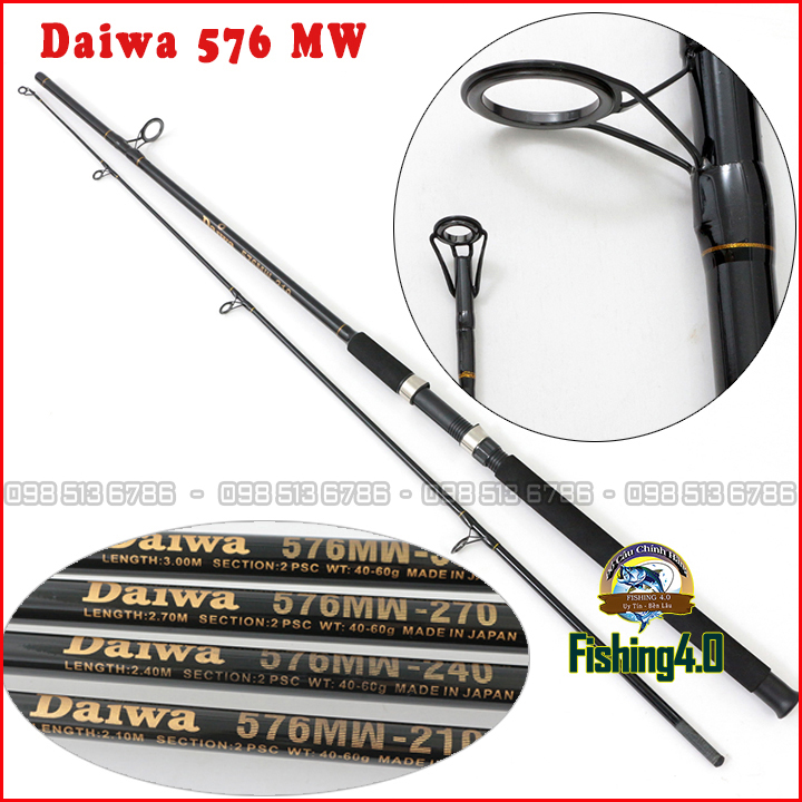 Cần Câu 2 Khúc Daiwa 576 2m1 2m4 2m7 3m0