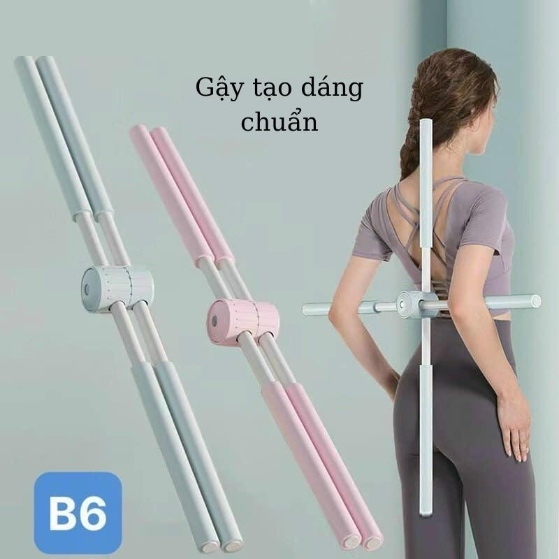 [FreeshipMAX] Gậy nắn chỉnh cột sống, gậy tập eo thon dáng đẹp, Gậy Tập Yoga Định Hình Tư Thế Lưng Vai, Chống Gù Lưng, Bằng Thép Không Gỉ Cải Thiện Vóc Dáng Cho Dân Văn Phòng