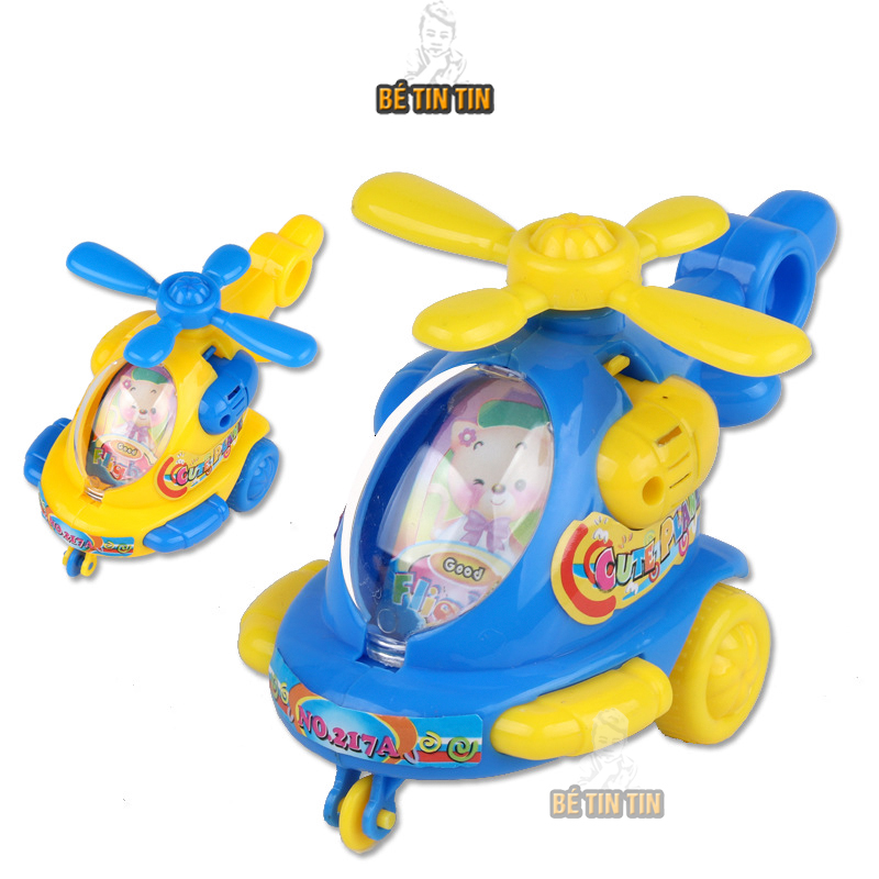 Đồ chơi máy bay trực thăng mini chạy bằng dây cót 216A
