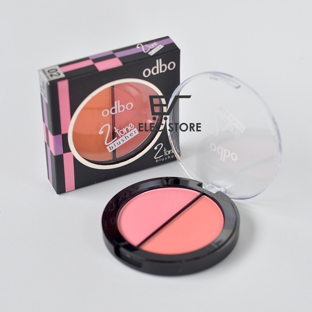 [HCM]Phấn Má Hồng Odbo 2 Tone Blusher OD182 Thái Lan