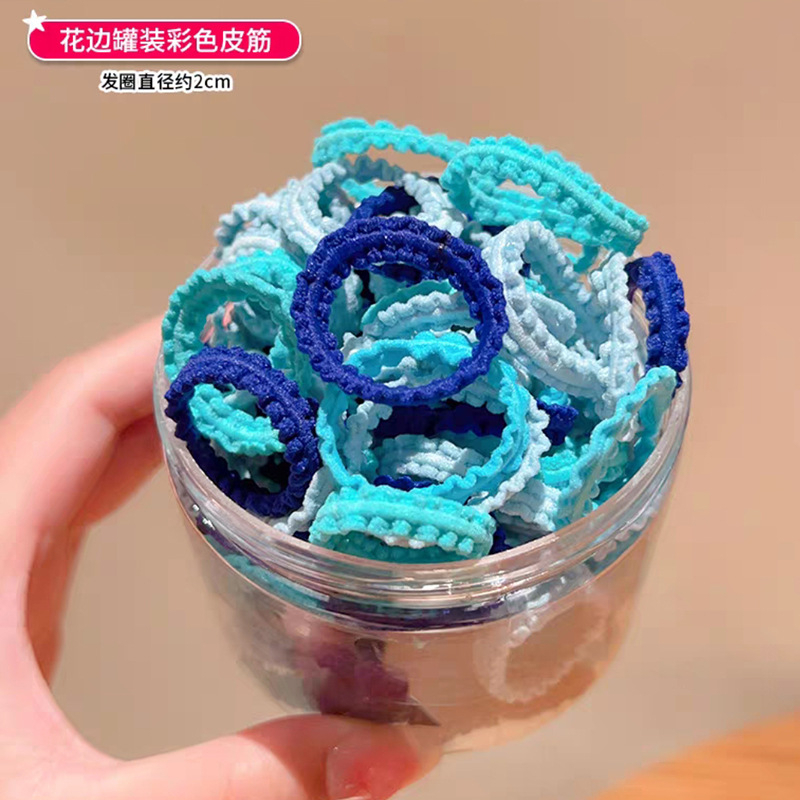 Hộp dây chun mềm co giãn tốt cột tóc cho bé gái MS 49
