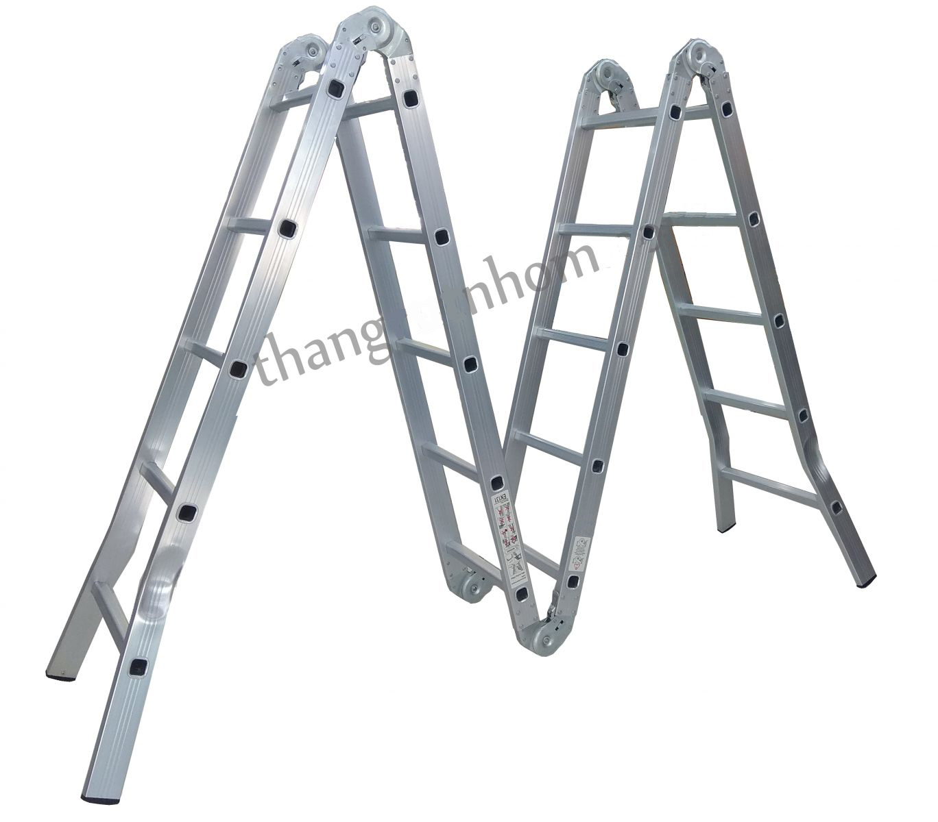 Thang nhôm gấp xếp 4 đoạn 5,8m sumika sk605