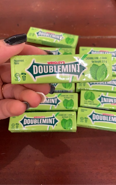 Kẹo  Hương Bạc Hà Doublemint Wrigley's thanh 13,5g