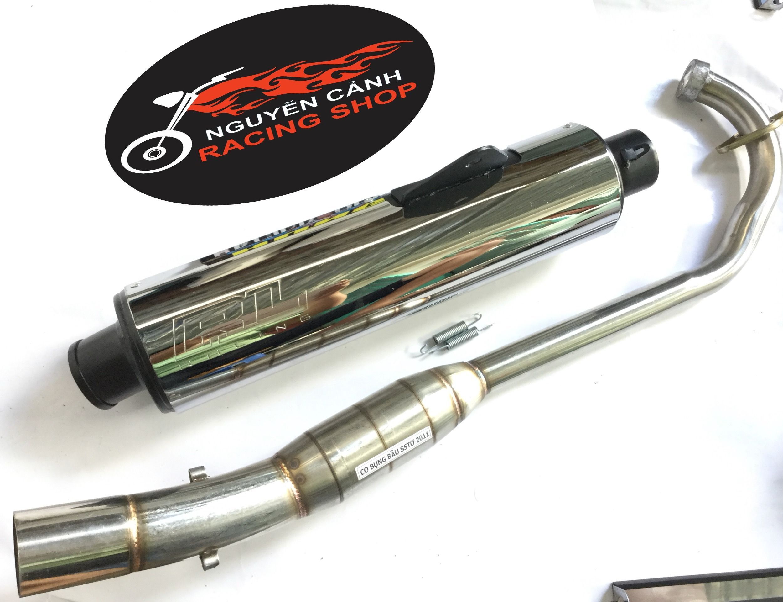 Pô t cbr exciter 135 150 cổ bầu hơi inox