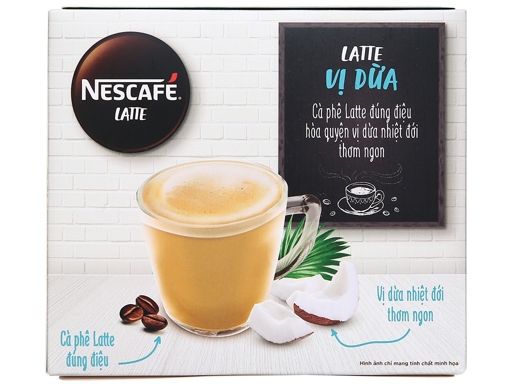 Nescafe Cà Phê Hòa Tan Latte Vị Dừa 200gr