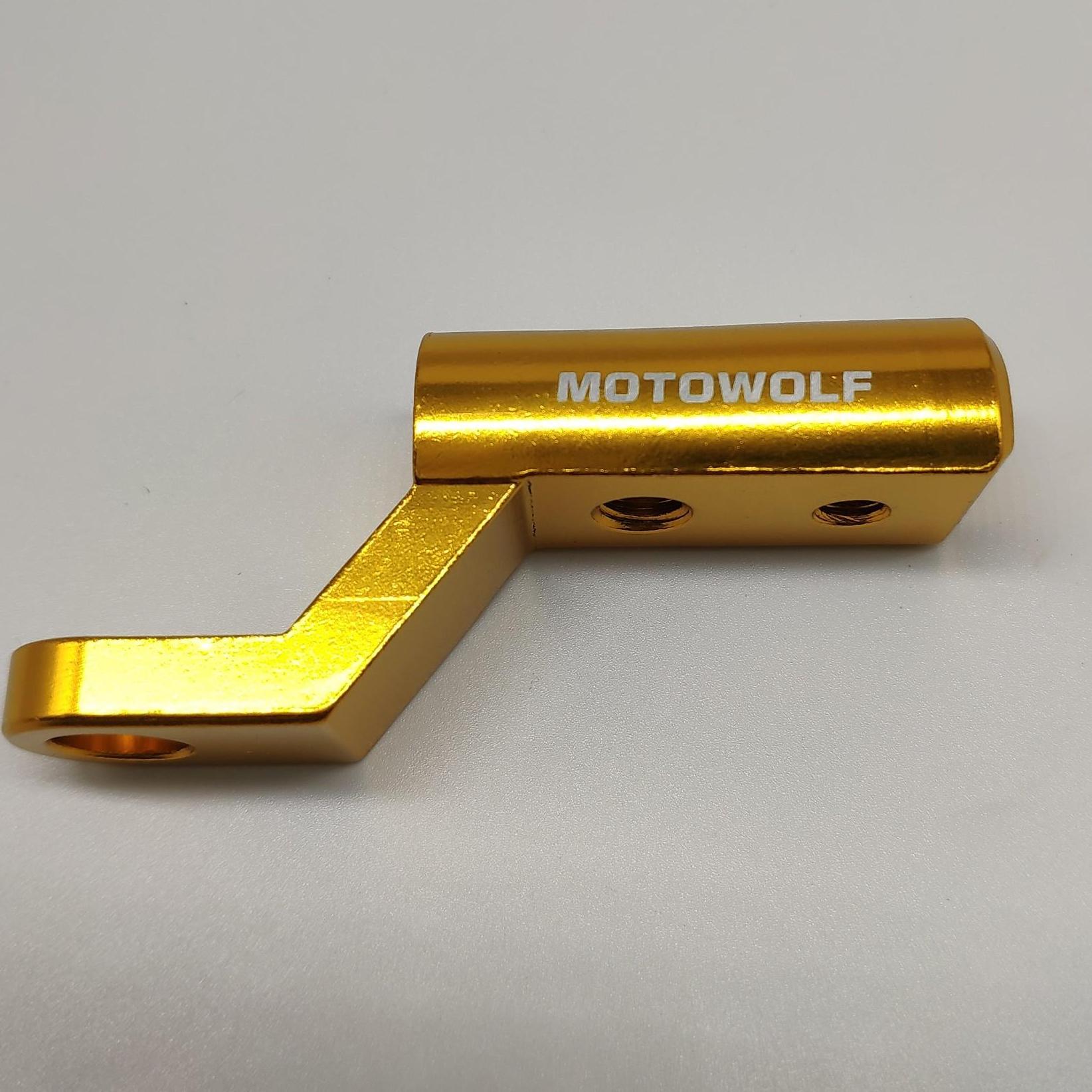 gia phuot xe may moto Giá gắn chân gương lắp đèn trợ sáng CNC nguyên khối HV shop ( giá 1 cái )