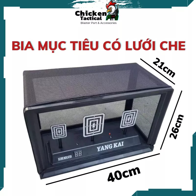 Bảng mục tiêu tự động có khung lưới che