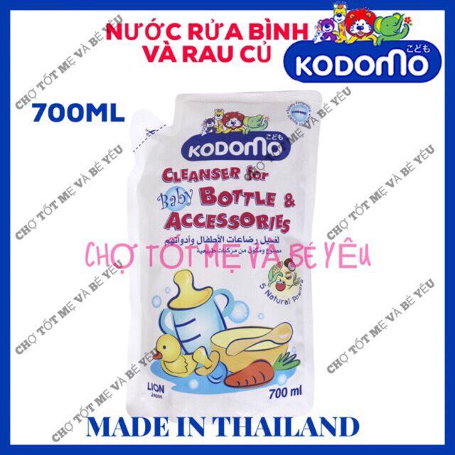 Nước rửa bình sữa kodomo 700ml dạng túi