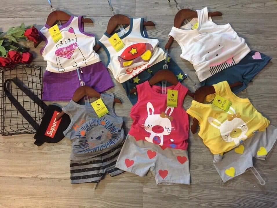 Bộ áo ba lỗ cho bé từ 8kg-20kg