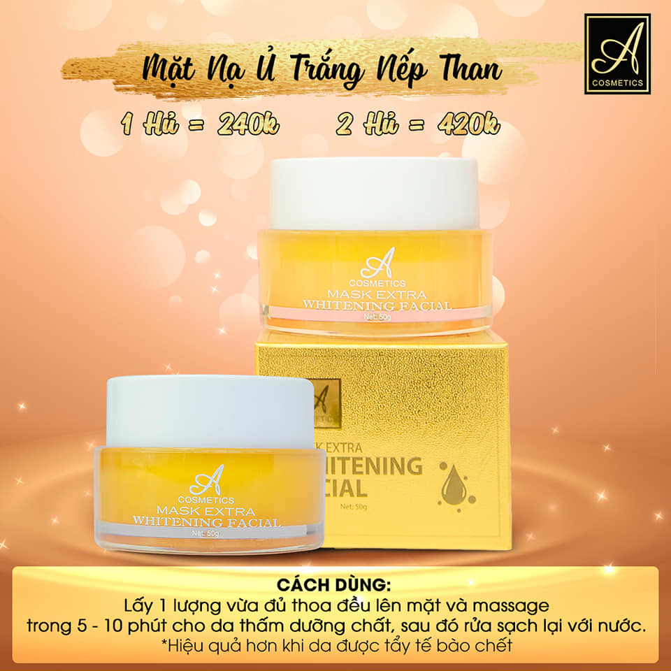 [Chính Hãng] nạ ủ trắng nếp than A cosmetics ủ face