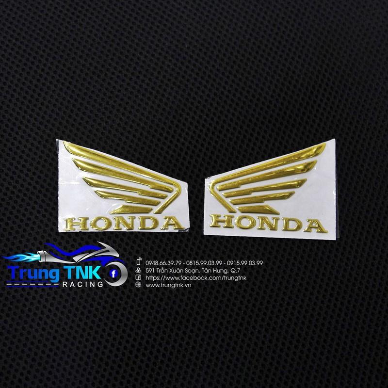 Tem cánh chim honda chữ nổi.