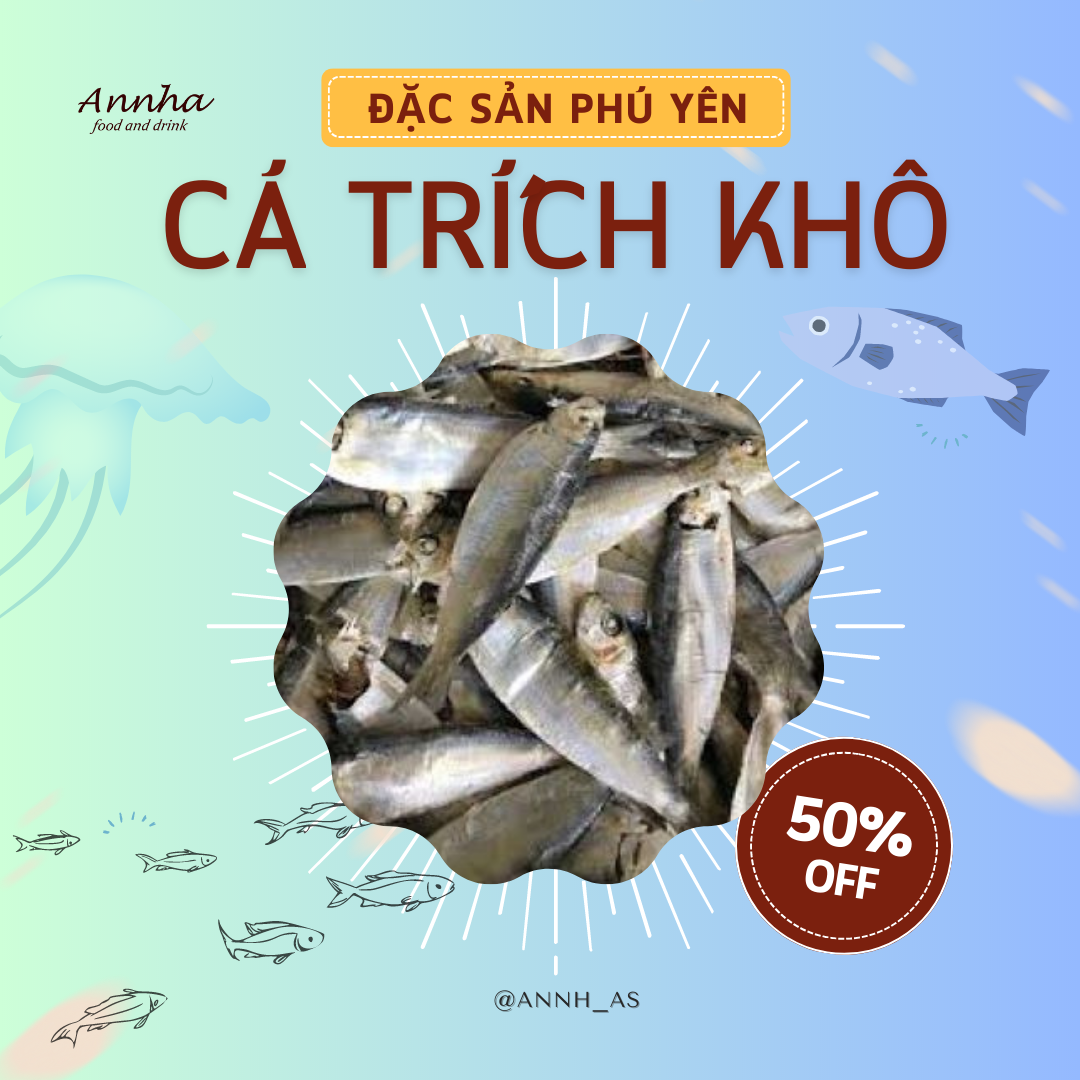 1kg Cá trích khô Đặc sản Phú Yên