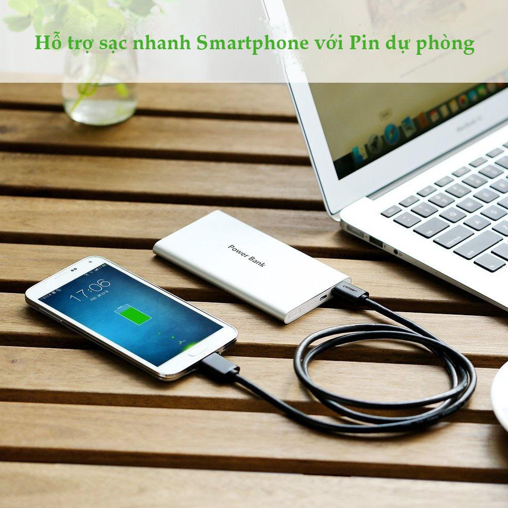 Dây cáp USB 3.0 sang Micro USB dạng dây dẹt và dây tròn dài từ 0.25-2m UGREEN US130 - Hàng phân phối chính hãng - Bảo hành 18 tháng