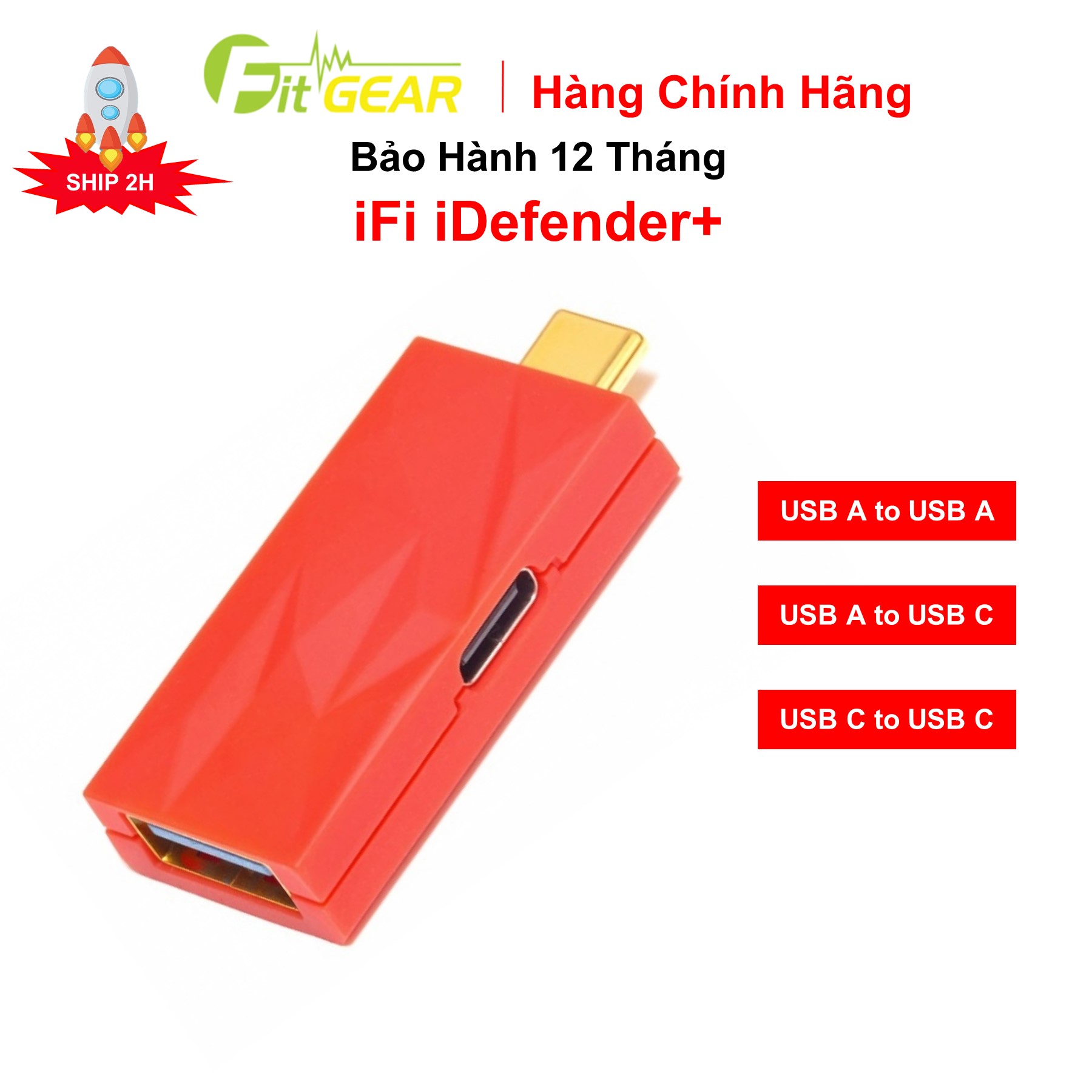 Thiết bị iFi iDefender+ (chống ồn  nhiễu do điện USB A to USB A)