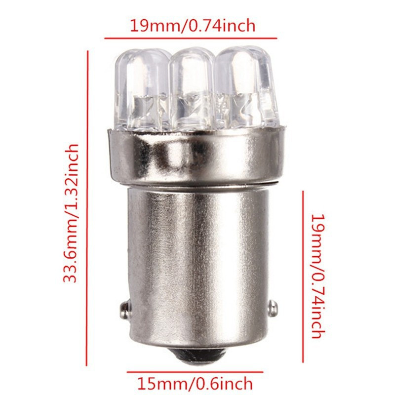 BÓNG ĐÈN 9LED MẮT DỌI - 1156-12V - TRẮNG