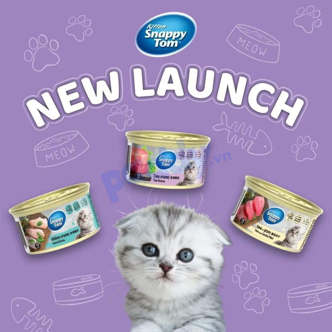 Pate Cho Mèo Con Snappy Tom Kitten Premium Lon 70g