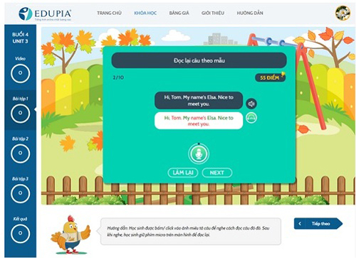 Khóa học tiếng anh Edupia trọn đời 2 gói