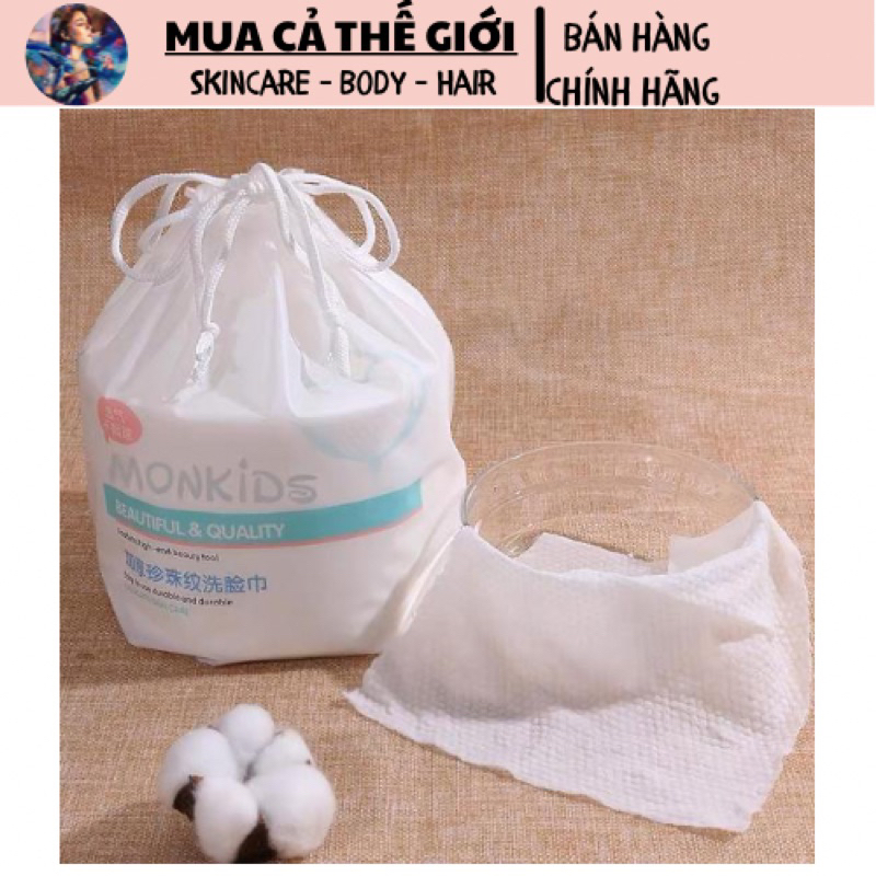 [GIẢM 5% ĐƠN 129K]Khăn khô lau mặt / Khăn lau mặt Monkids