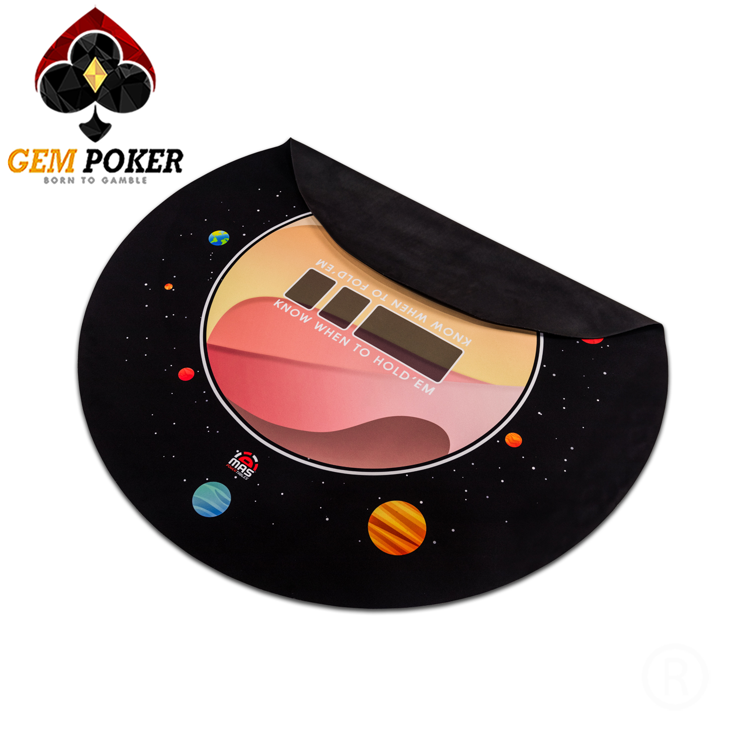 THẢM TRÒN POKER TEXAS GEM GALAXY CAO CẤP