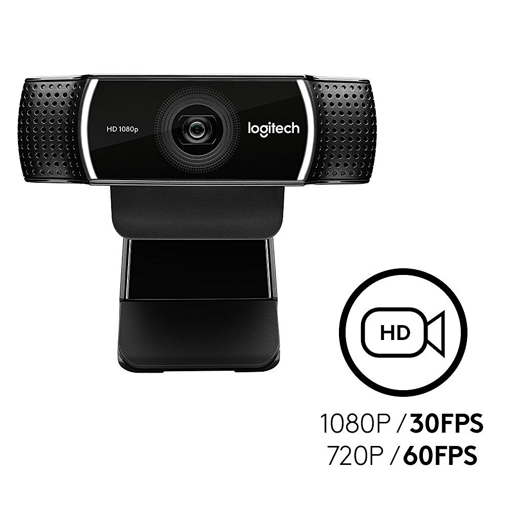 Webcam Logitech C922 Pro Stream full HD tặng phần mềm bản quyền XSplit Broadcaster, tặng chân, phần mềm livestream hỗ trợ màn hình xanh, Logitech C920E full HD, đăng ký bảo hành chính hãng theo seri trên website hãng Logitech.com