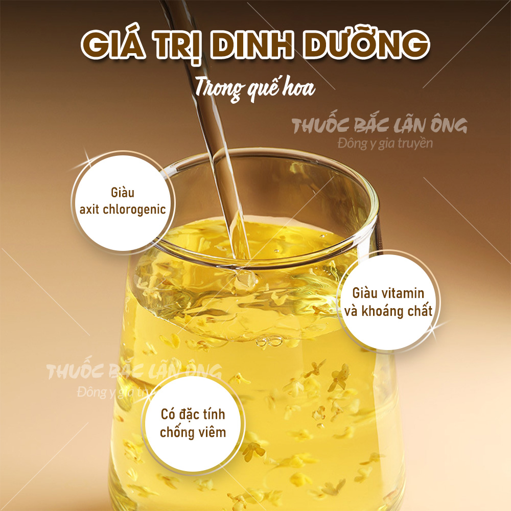 Quế hoa 500g, trà hoa mộc khô, thơm, trà mộc quế hoa, dùng pha trà, làm bánh, làm thạch
