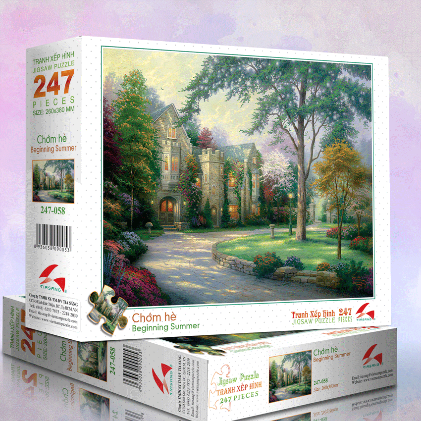 Tranh xếp hình 247 mảnh tia sáng -chớm hè