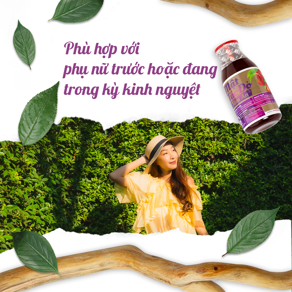 MẬT TÁO ĐỎ ÍCH MẪU TÂM AN - 250ml