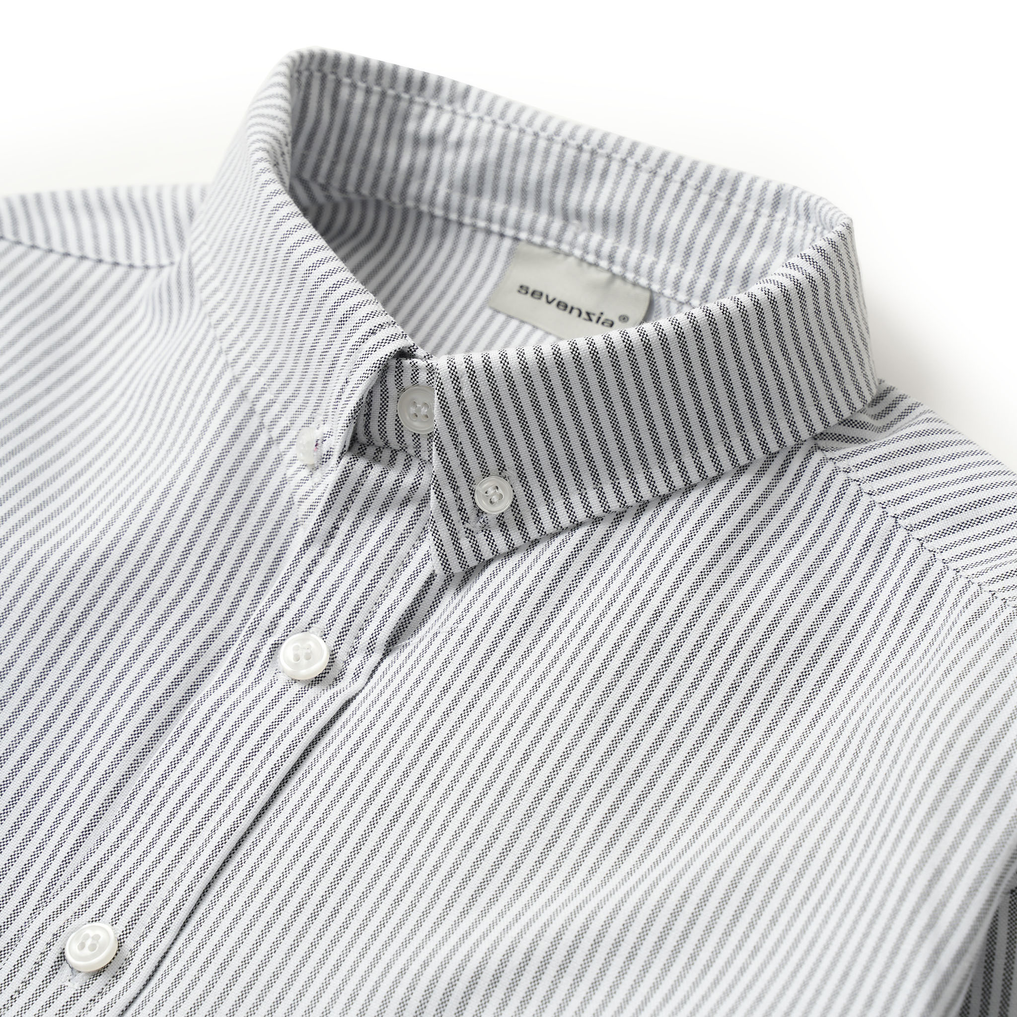 Áo sơ-mi Oxford SEVENPLUS logo thêu