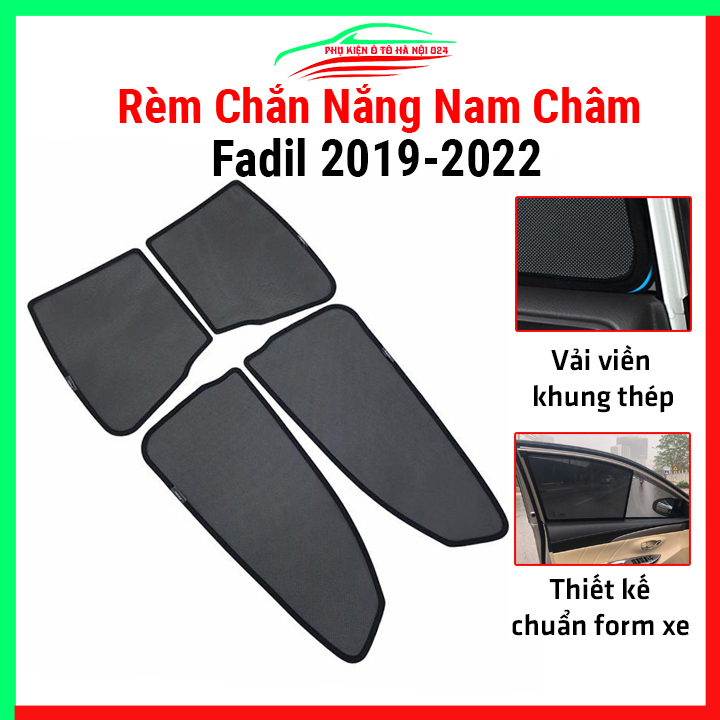 Bộ rèm che nắng ô tô nam châm theo xe VinFast Fadil 2019-2022 chắn nắng tốt, lắp đặt đơn giản, tiện lợi