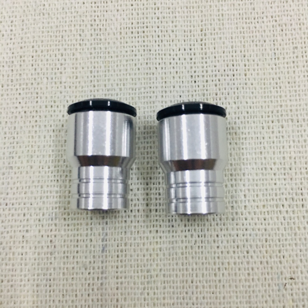 (NHÔM CỨNG CÁP) Nắp van vòi gắn xe máy kiểu thái đơn giản độc đáo (màu BẠC)