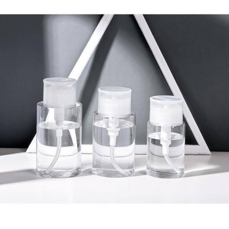 Lọ chiết tẩy trang chai lọ chiết mỹ phẩm toner có nút nhấn tiện lợi 120ml 150ml 200ml